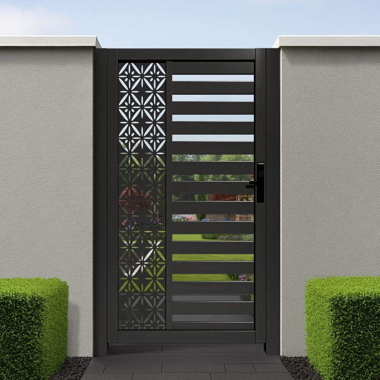 Aluminium Urban Screen Pedestrian Gate