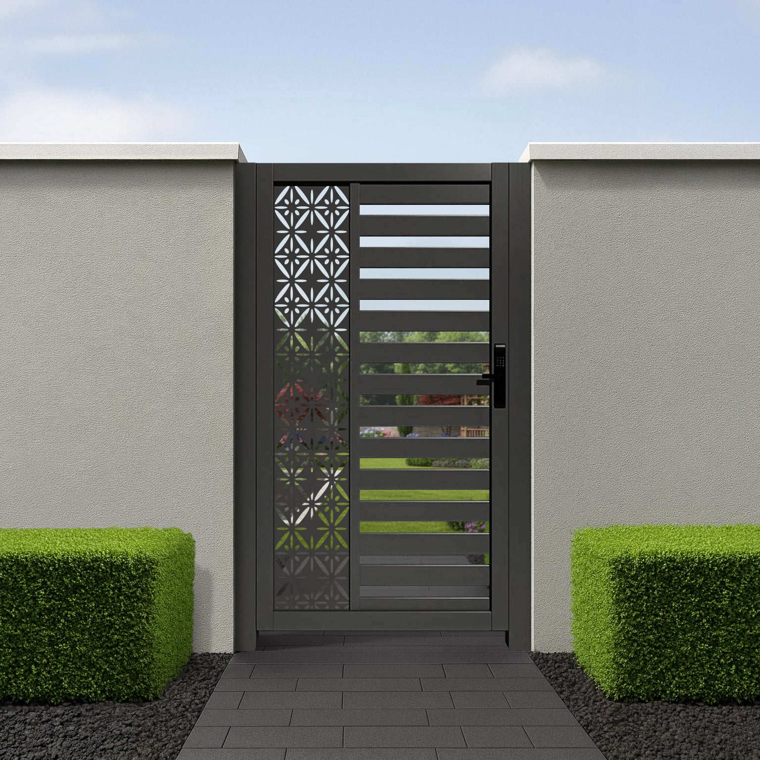 Aluminium Urban Screen Pedestrian Gate