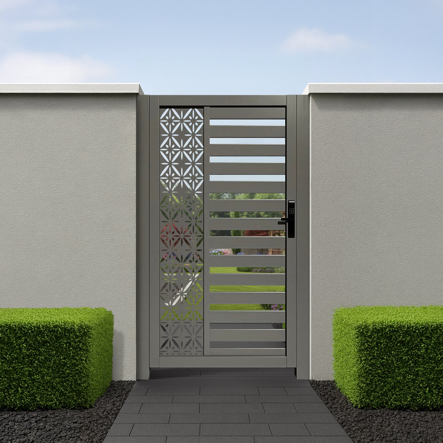 Aluminium Urban Screen Pedestrian Gate