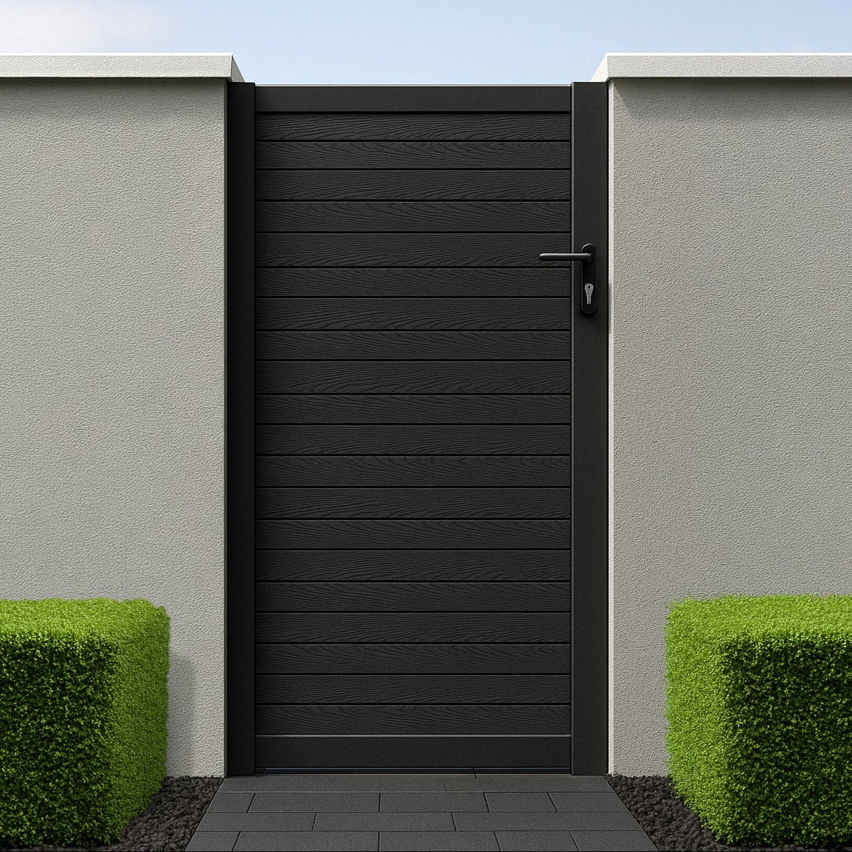 Grain Effect Modern Pedestrian Gate