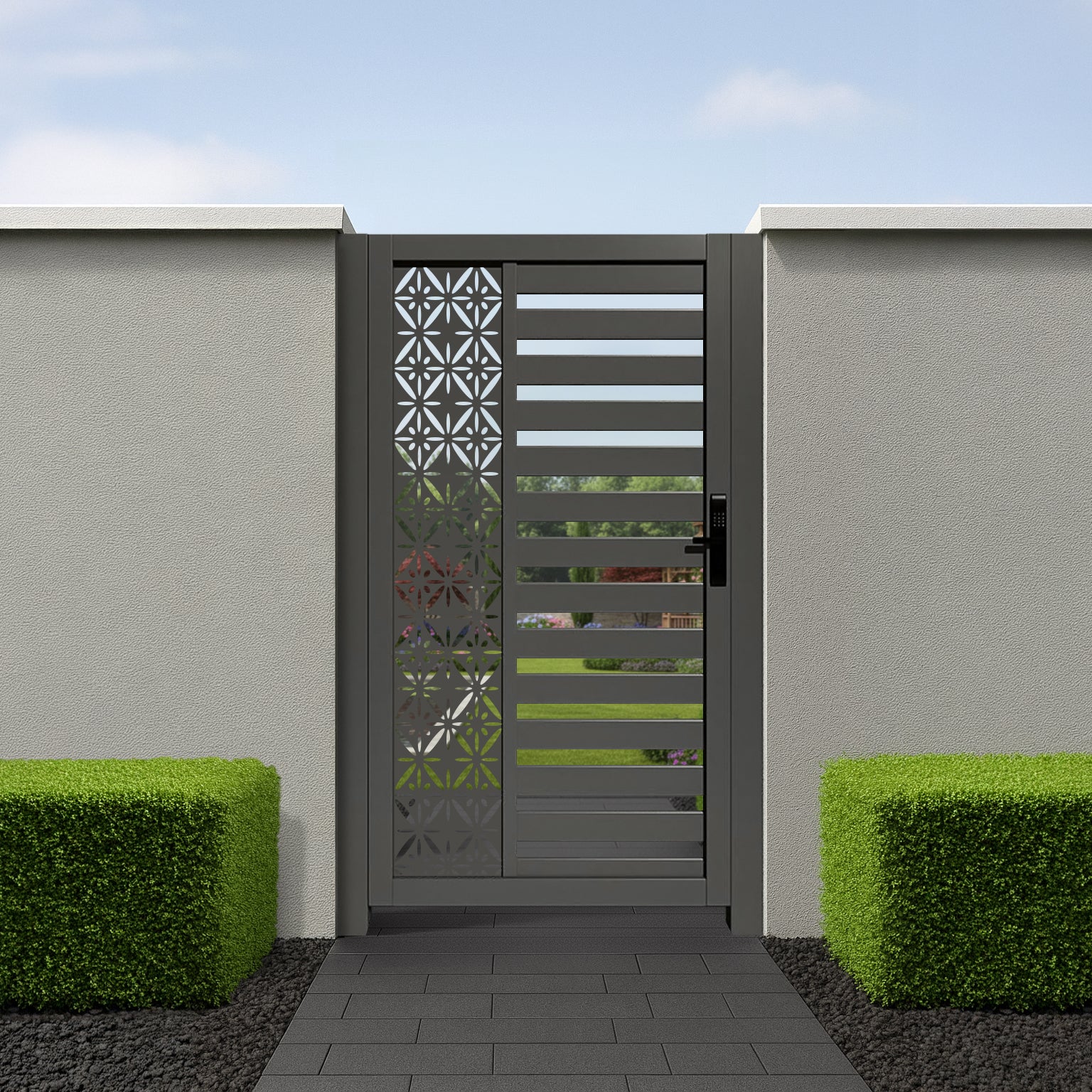 Aluminium Urban Screen Pedestrian Gate
