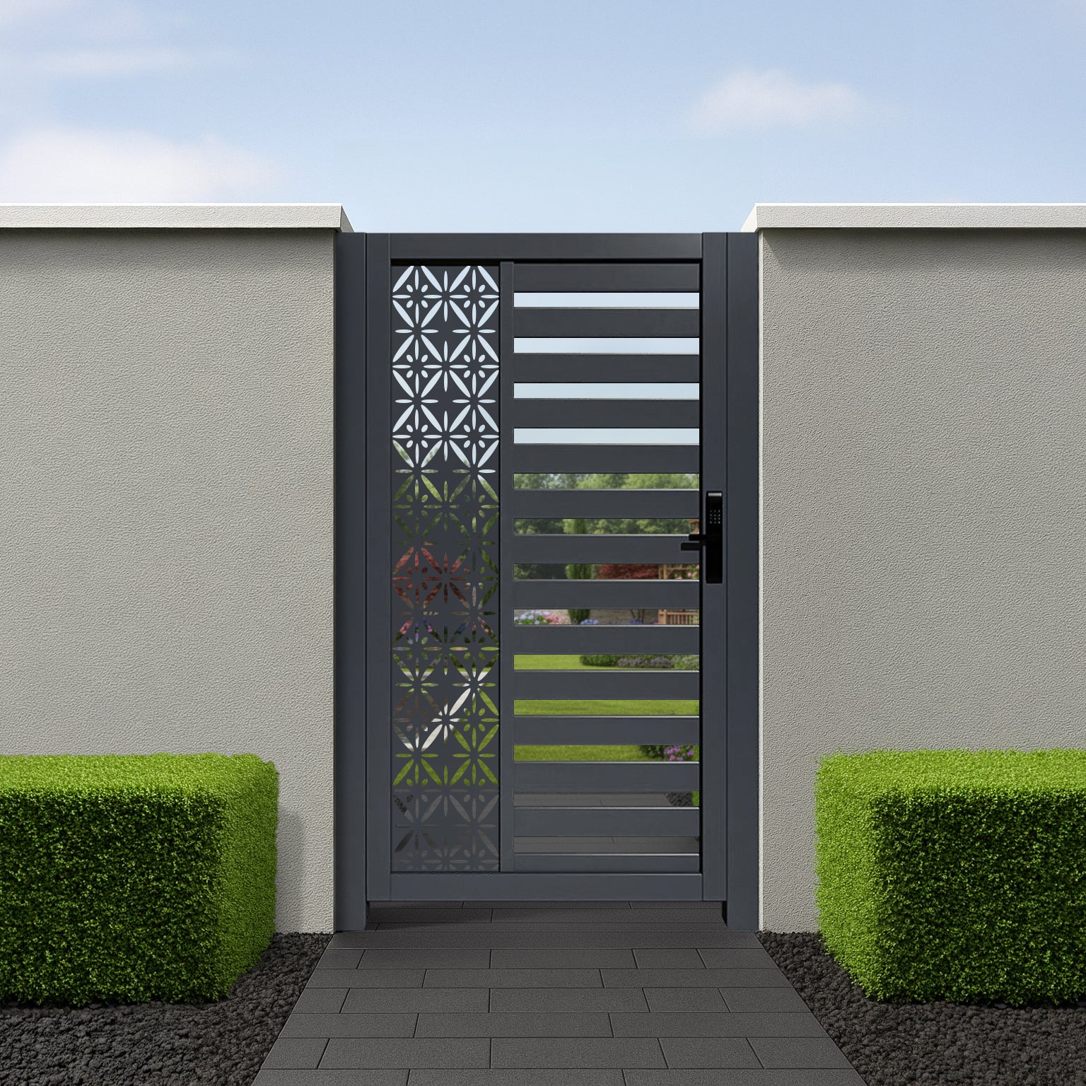Aluminium Urban Screen Pedestrian Gate