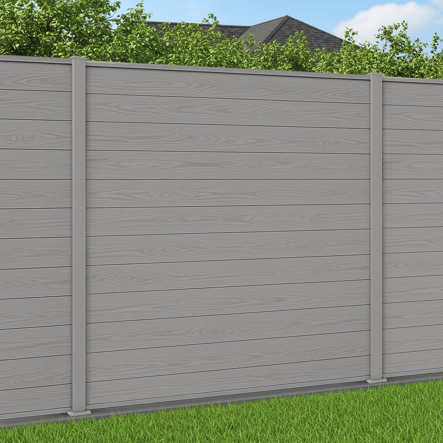Traditional Grain Effect Composite Fencing