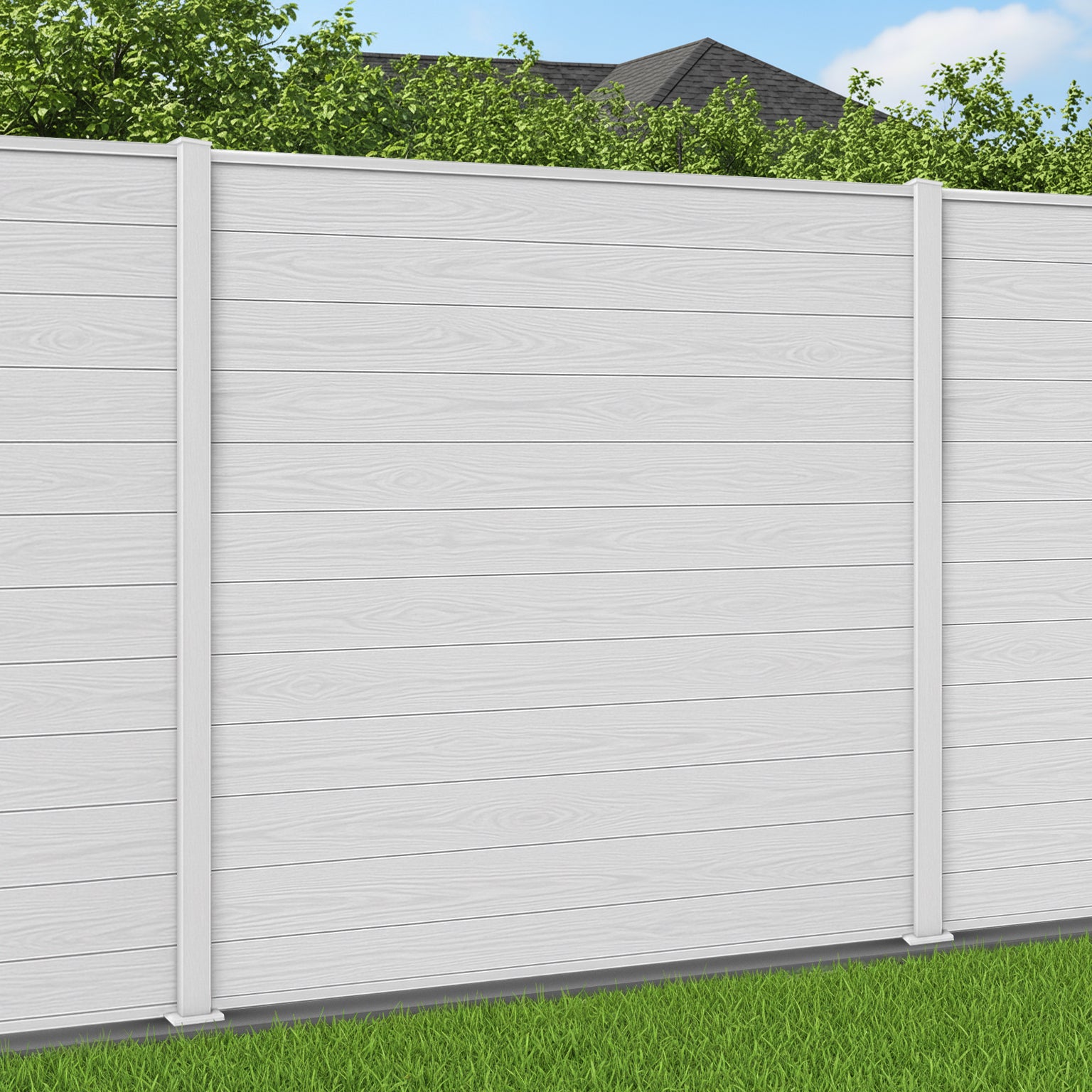Traditional Grain Effect Composite Fencing