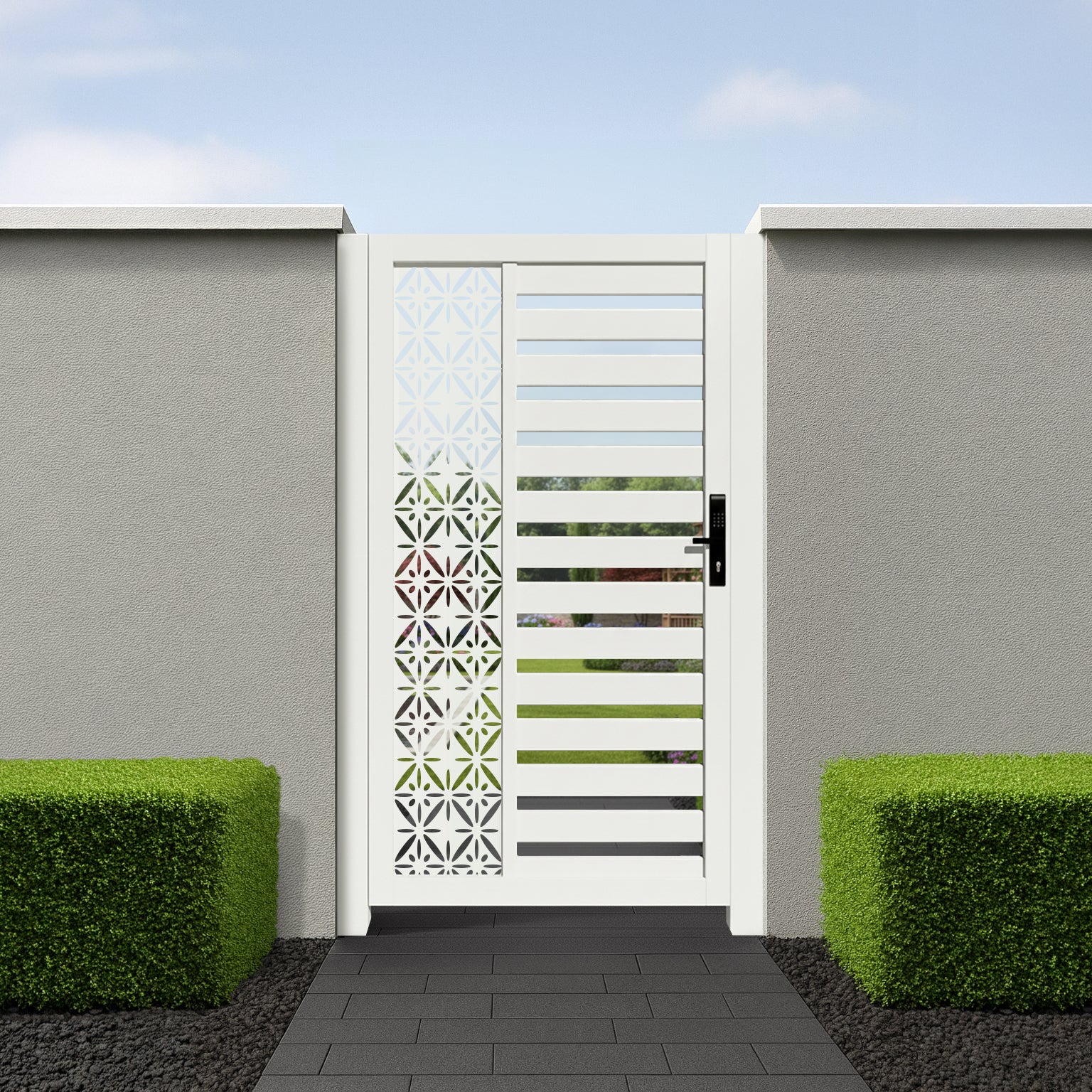 Aluminium Urban Screen Pedestrian Gate